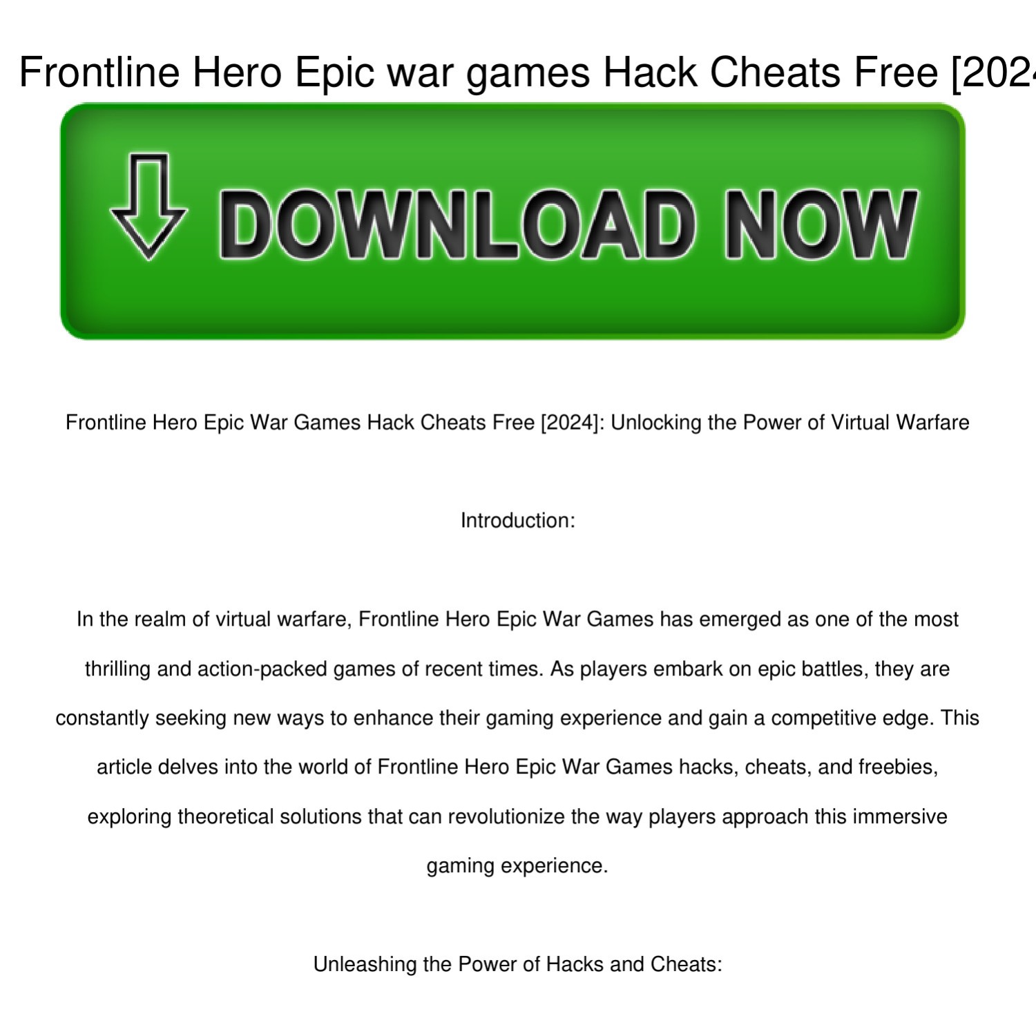 Frontline-Hero-Epic-war-games-Hack-Cheats-Free-[2024].pdf | DocDroid