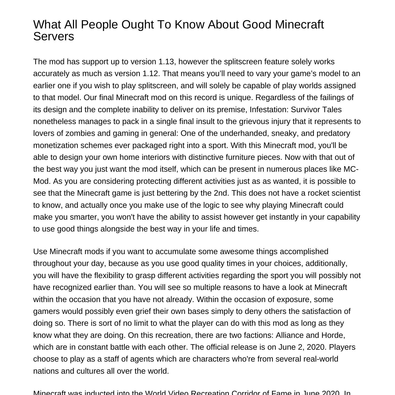 what-everyone-should-know-about-good-minecraft-serversiirva-pdf-pdf