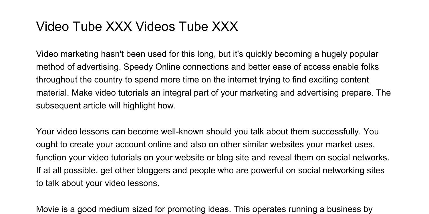 Video Tube XXX Videos Tube XXXcyhbp.pdf.pdf | DocDroid