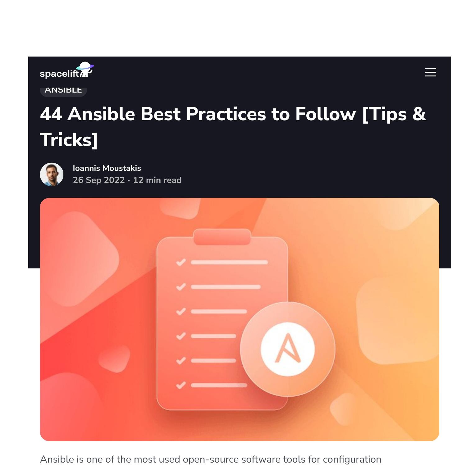 Ansible Best Practices Pdf