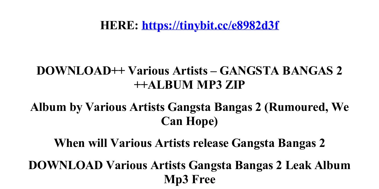 Download_various_artists_gangsta_bangas_2_album_mp3_zip.Pdf | DocDroid