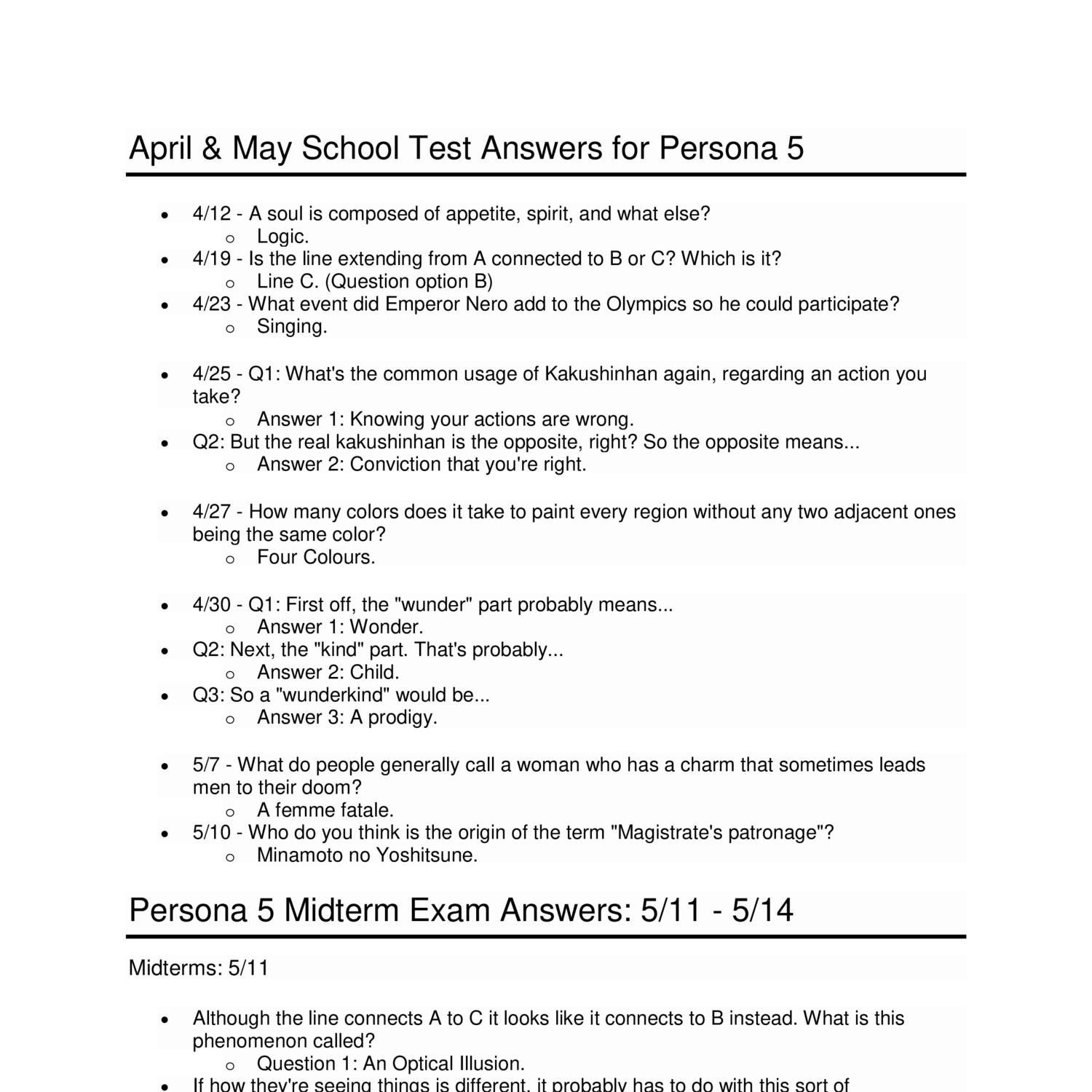 Persona 5 School Answers And Confidants Pdf Docdroid