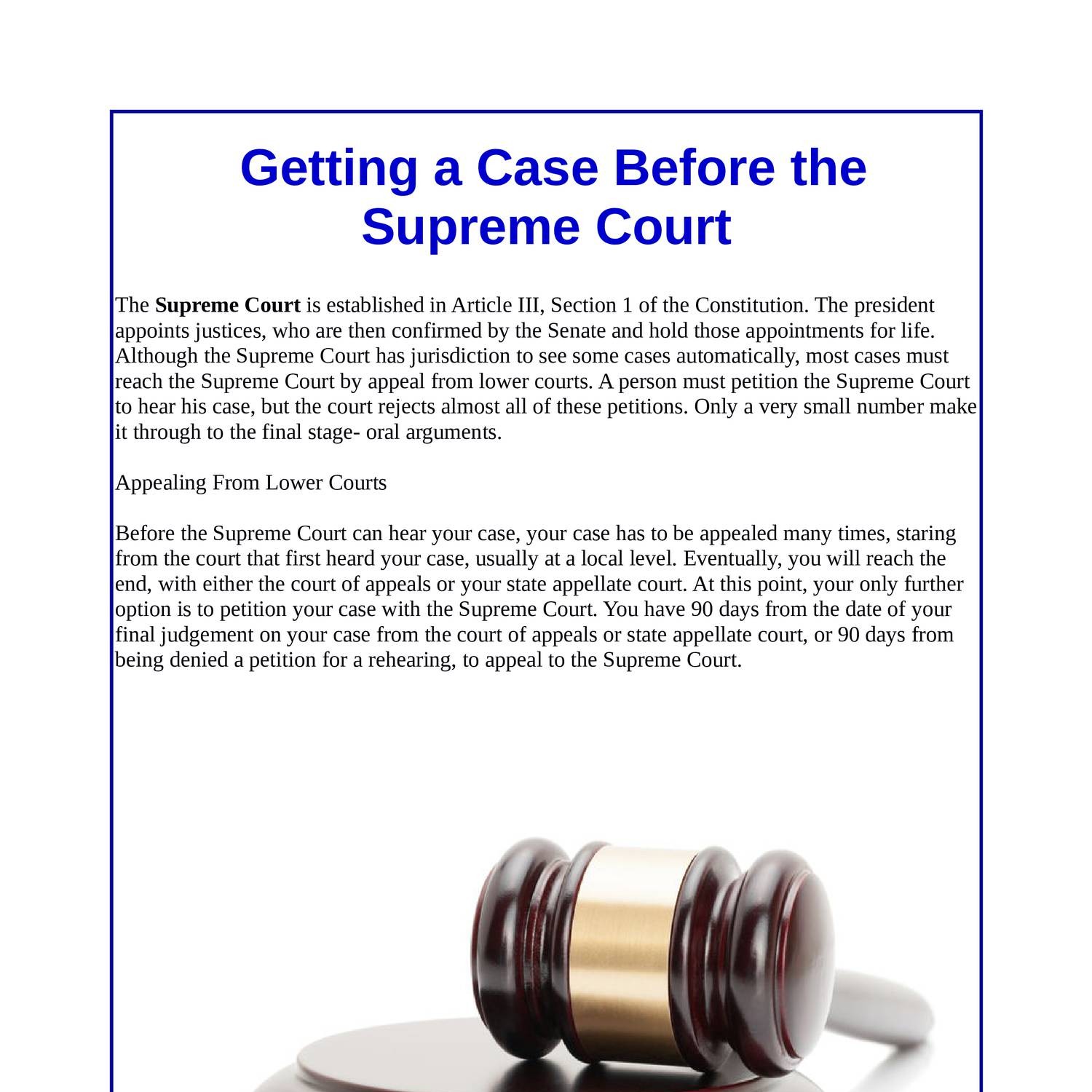 Important Cases Before The Supreme Court 2024