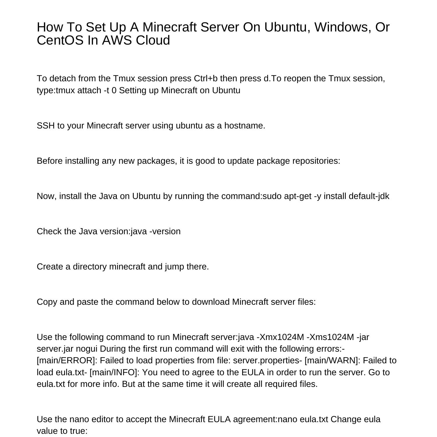 how-to-set-up-a-minecraft-server-on-ubuntu-windows-or-centos-in-aws