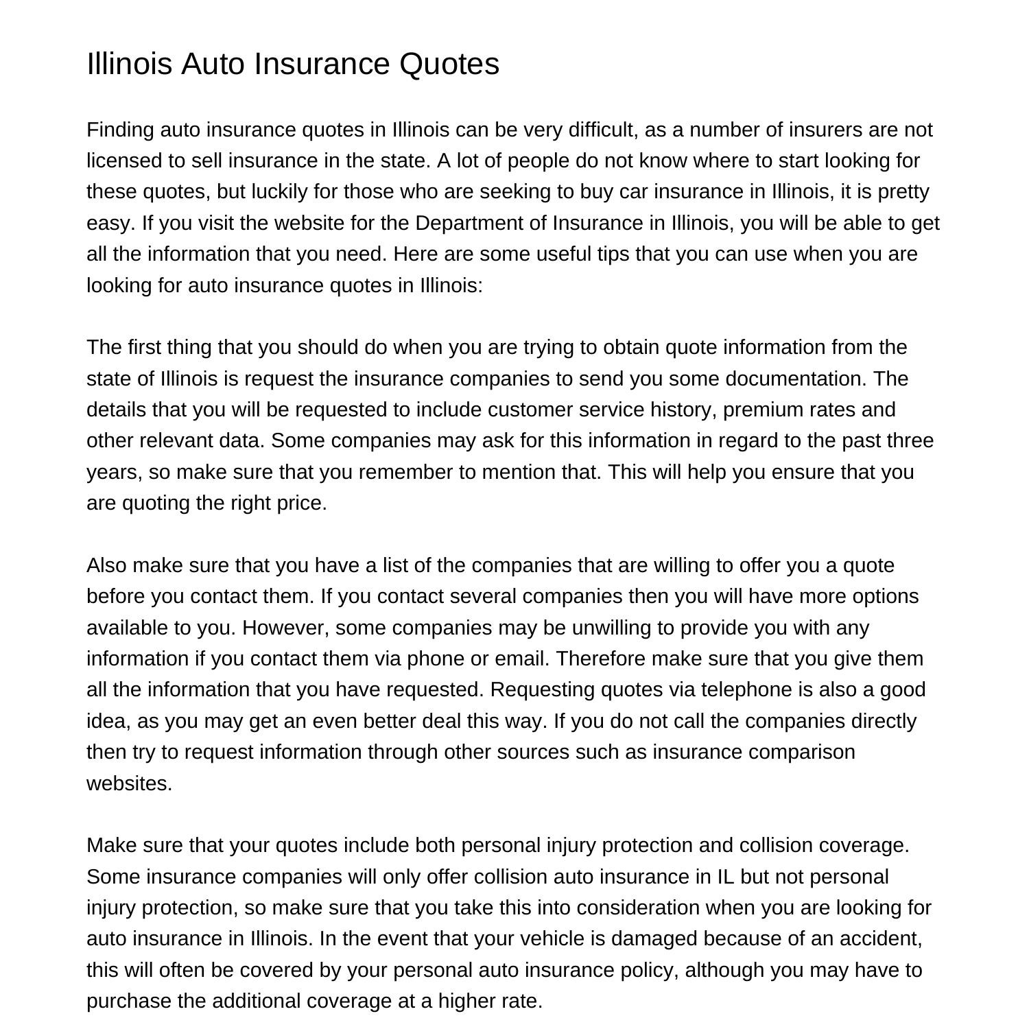 Illinois Auto Insurance Quoteszqekn.pdf.pdf | DocDroid