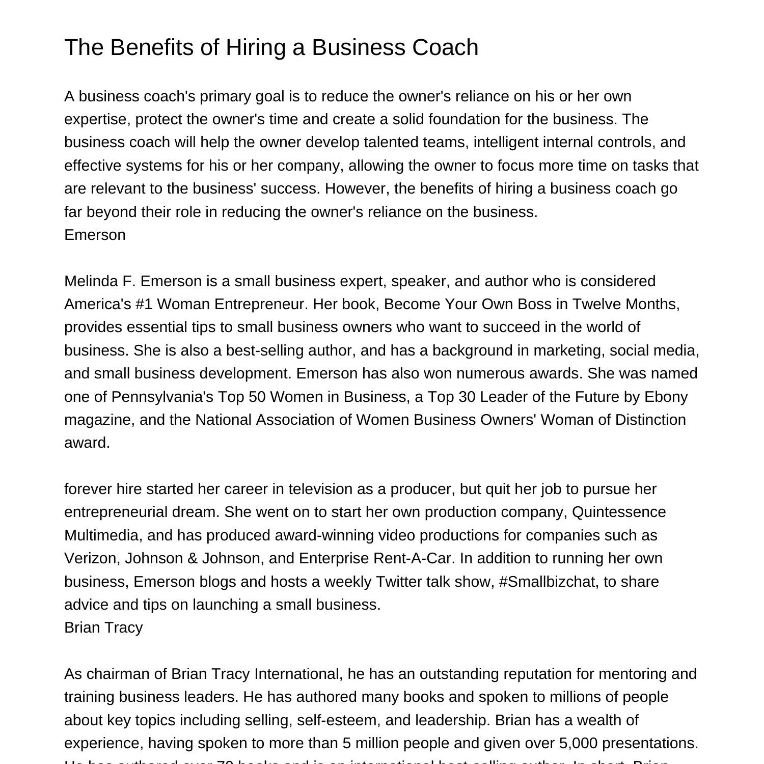 the-benefits-of-hiring-a-business-coachishqd-pdf-pdf-docdroid