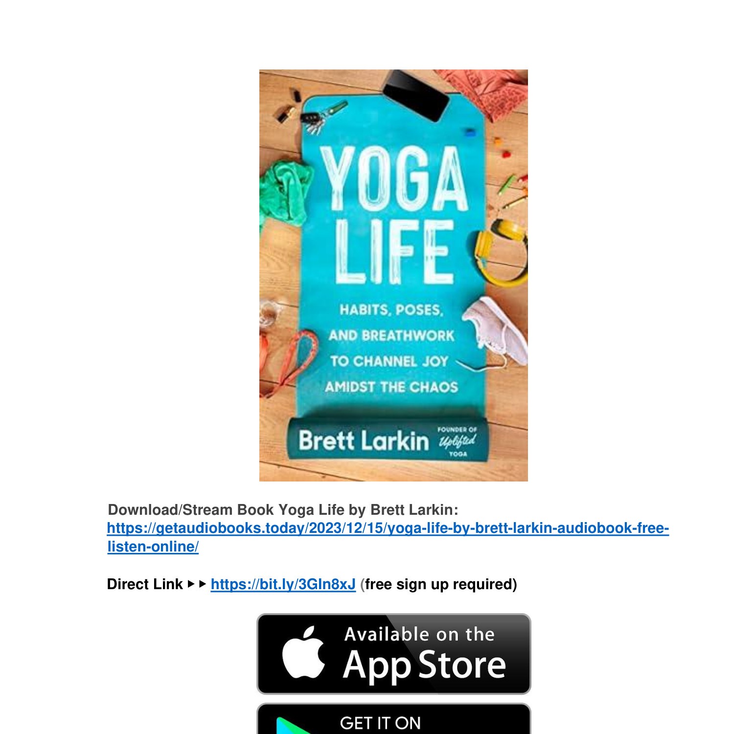 PDF Book Yoga Life by Brett Larkin Audiobook Free Download.pdf
