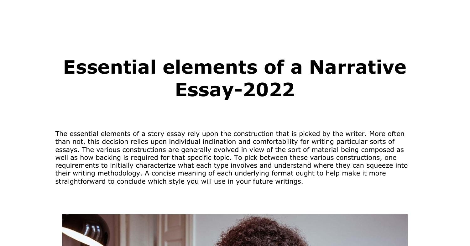 elements of narrative essay pdf
