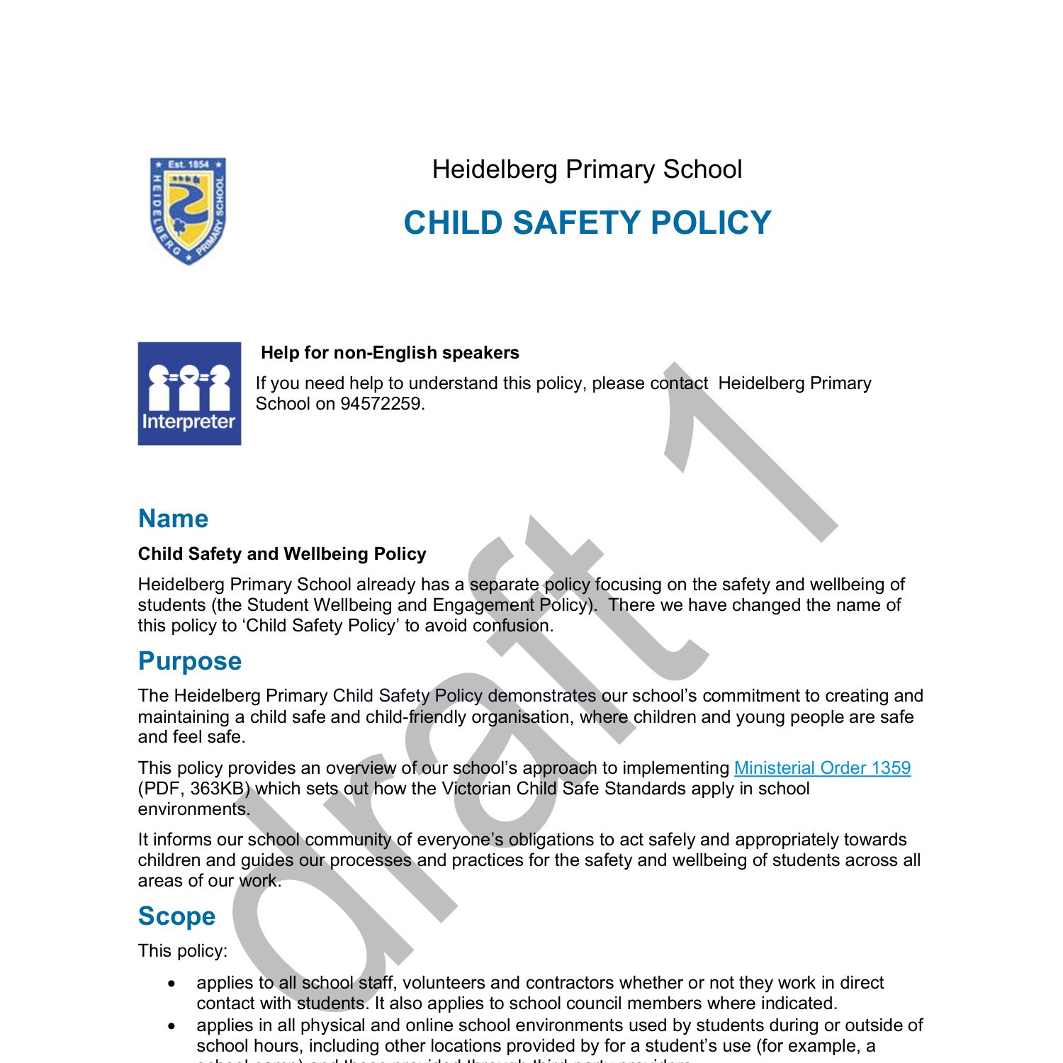 Child Safety Policy Draft.pdf | DocDroid