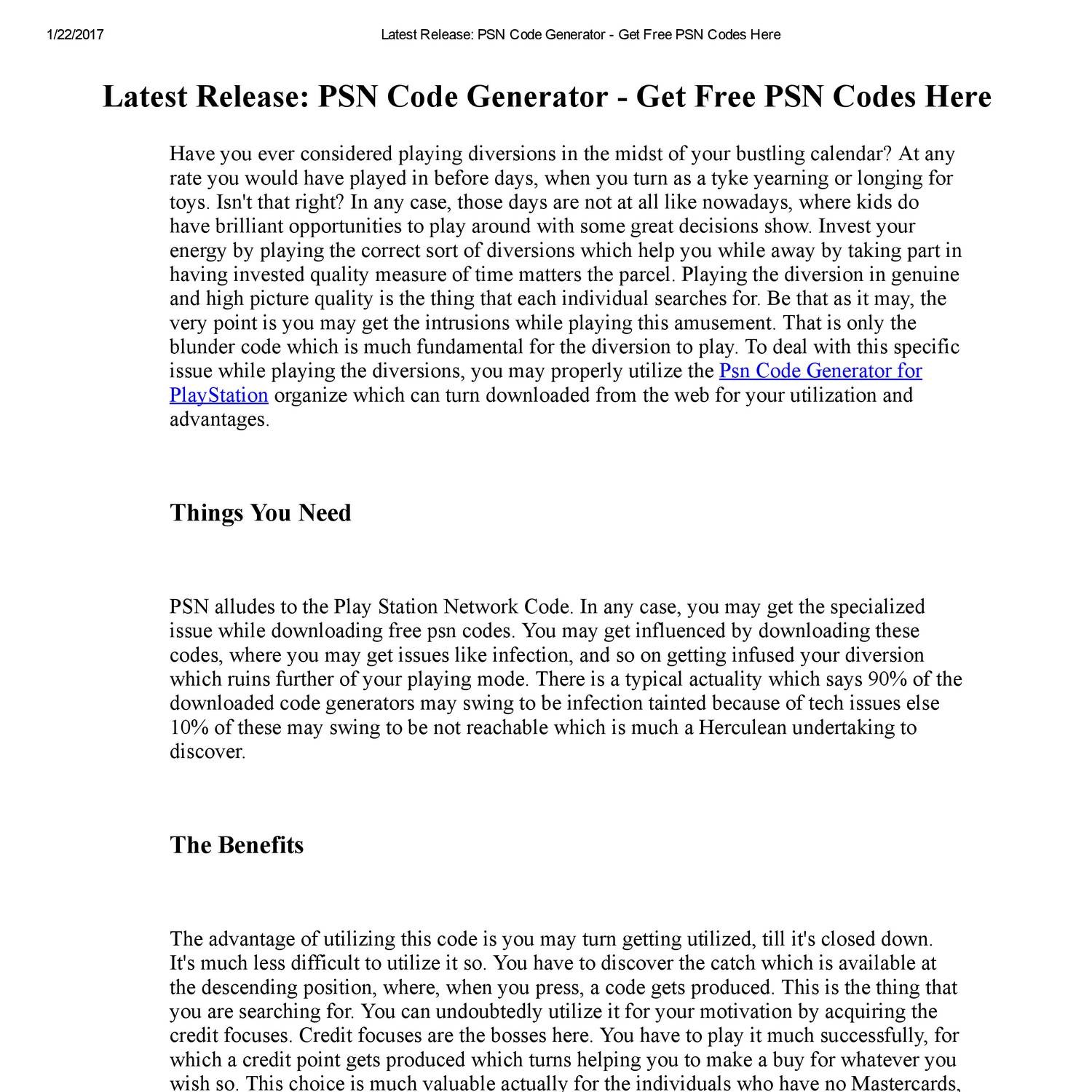 Psn Code Generator 2017 Playstation Gift Card Generator No Human Verification - free robux no human verification 2019 working methods paperblog