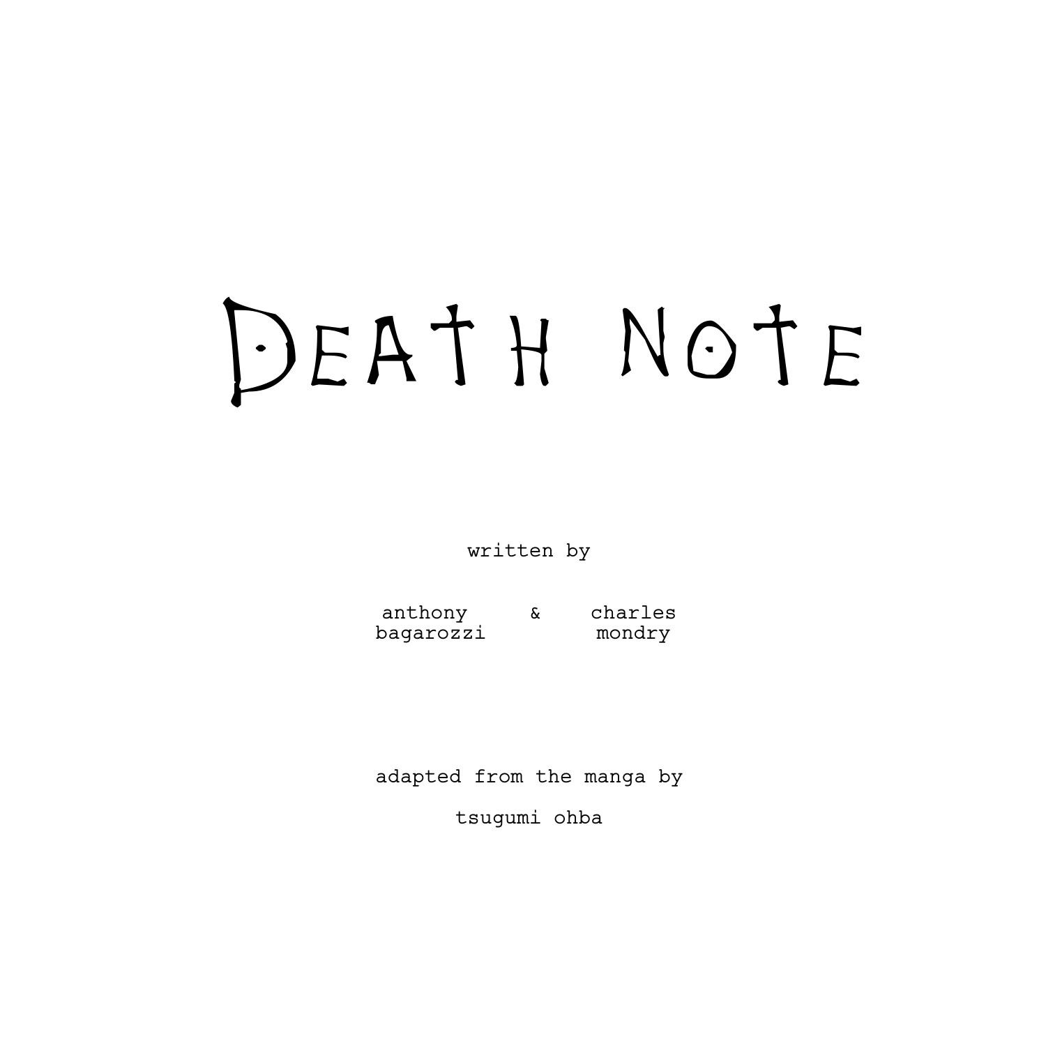 Death Note by Anthony Bagarozzi & Charles Mondry.pdf | DocDroid