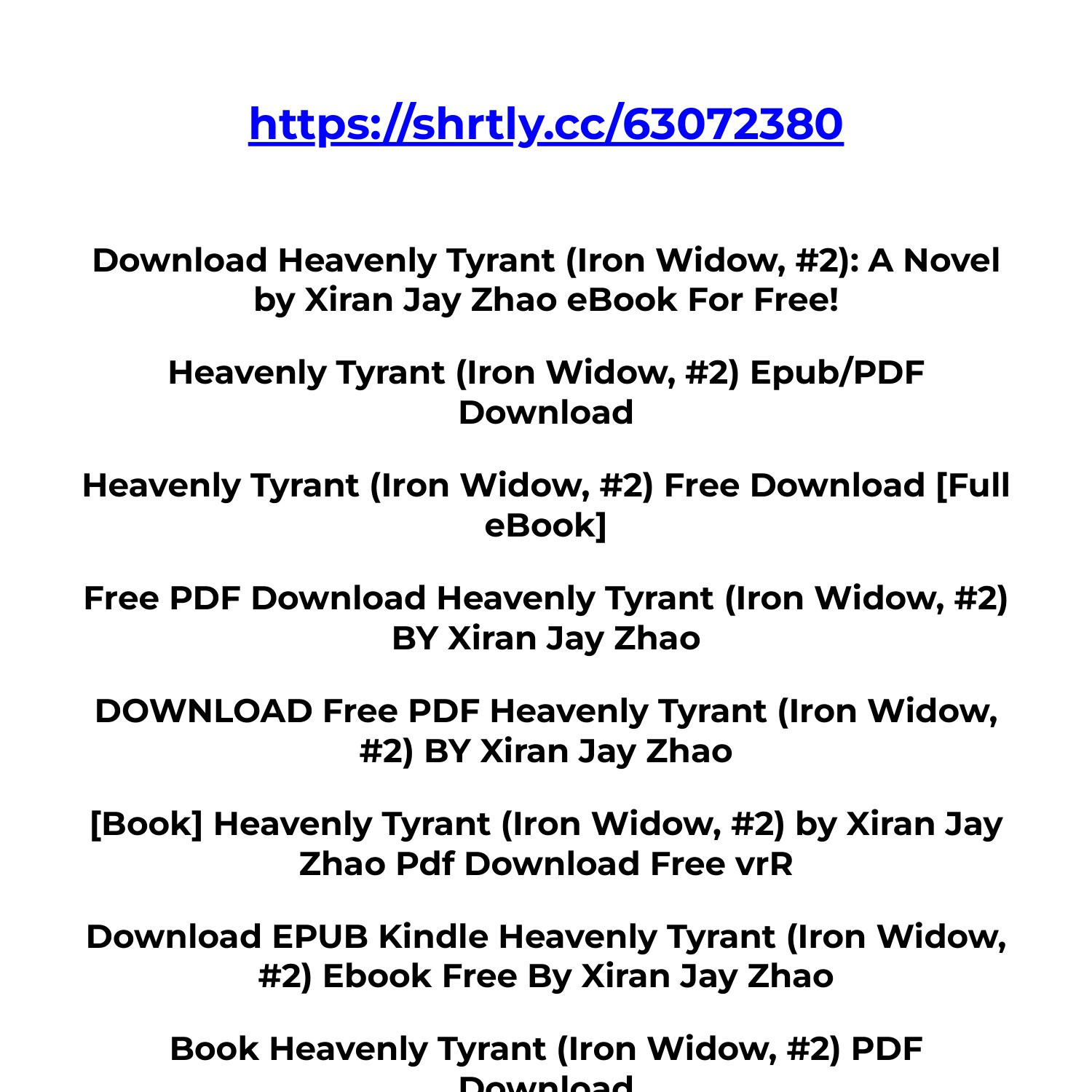 Heavenly Tyrant (Iron Widow Book 2) (English Edition) - eBooks em