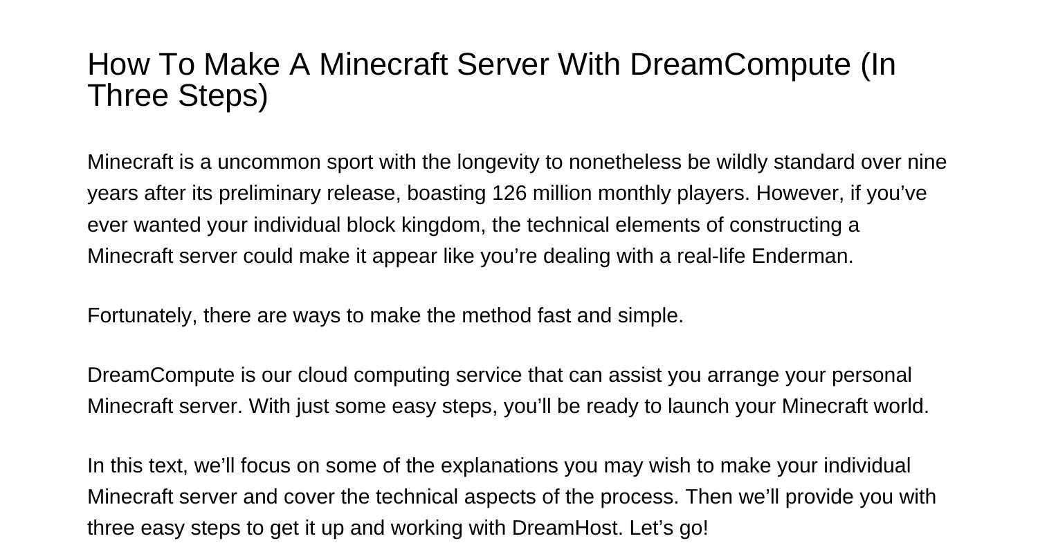 how-to-make-a-minecraft-server-with-dreamcompute-in-three-stepsoumkr