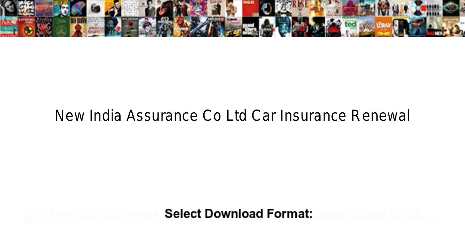 online car insurance policy renewal new india assurance