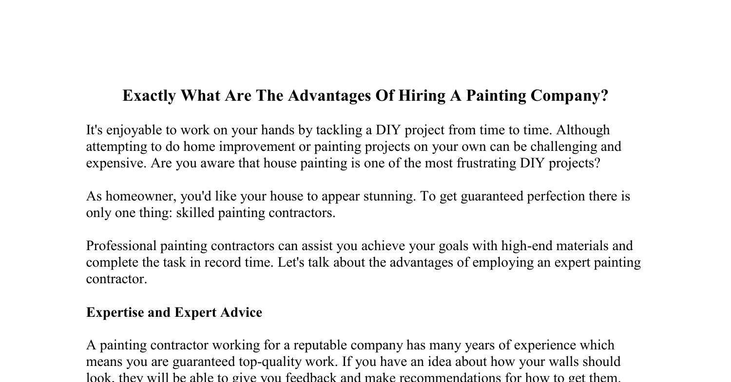 exactly-what-are-the-advantages-of-hiring-a-painting-company-pdf-docdroid