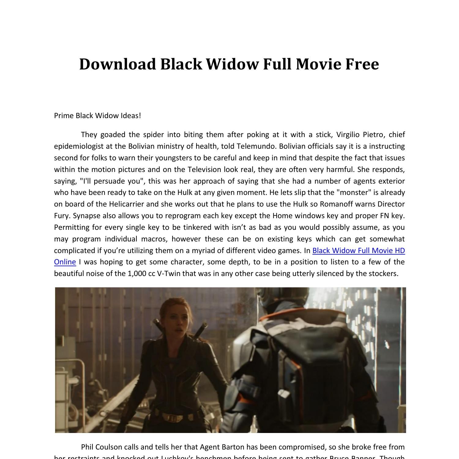 Black widow full online free movie