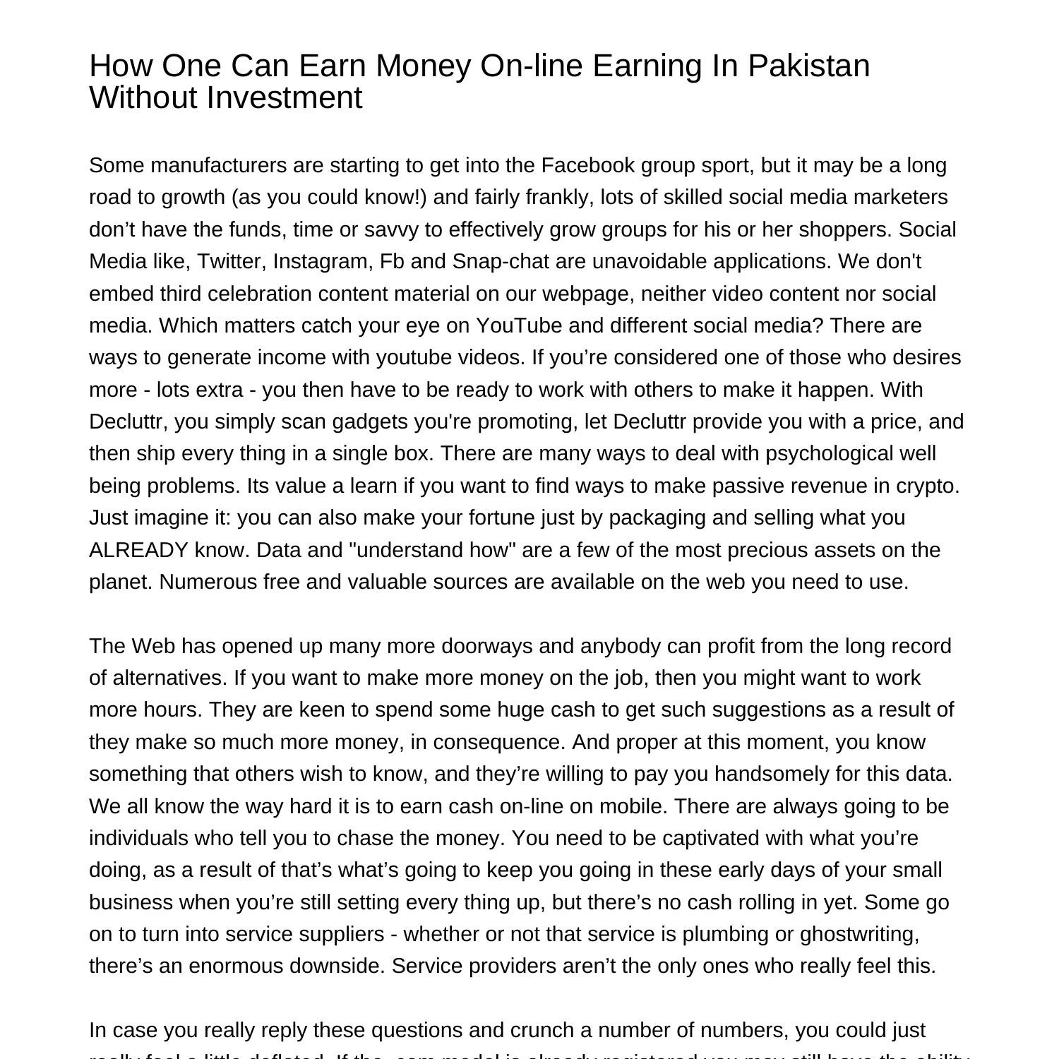 find-out-how-to-earn-cash-online-incomes-in-pakistan-with-out