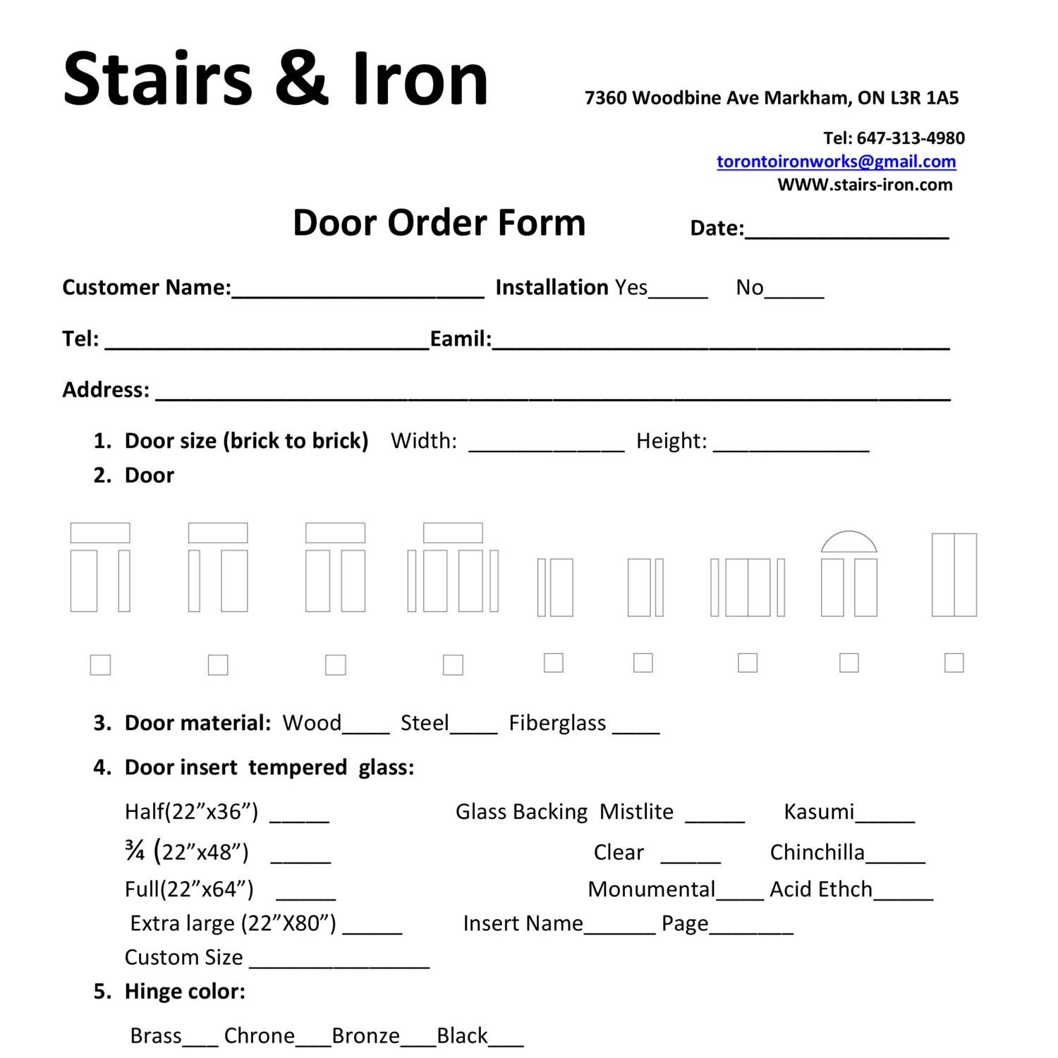 Door Order Form 1 pdf DocDroid