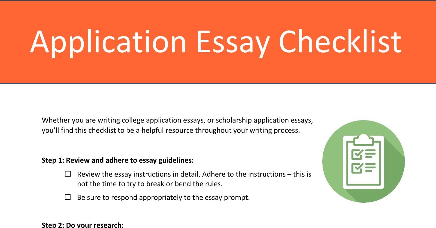 application essay review