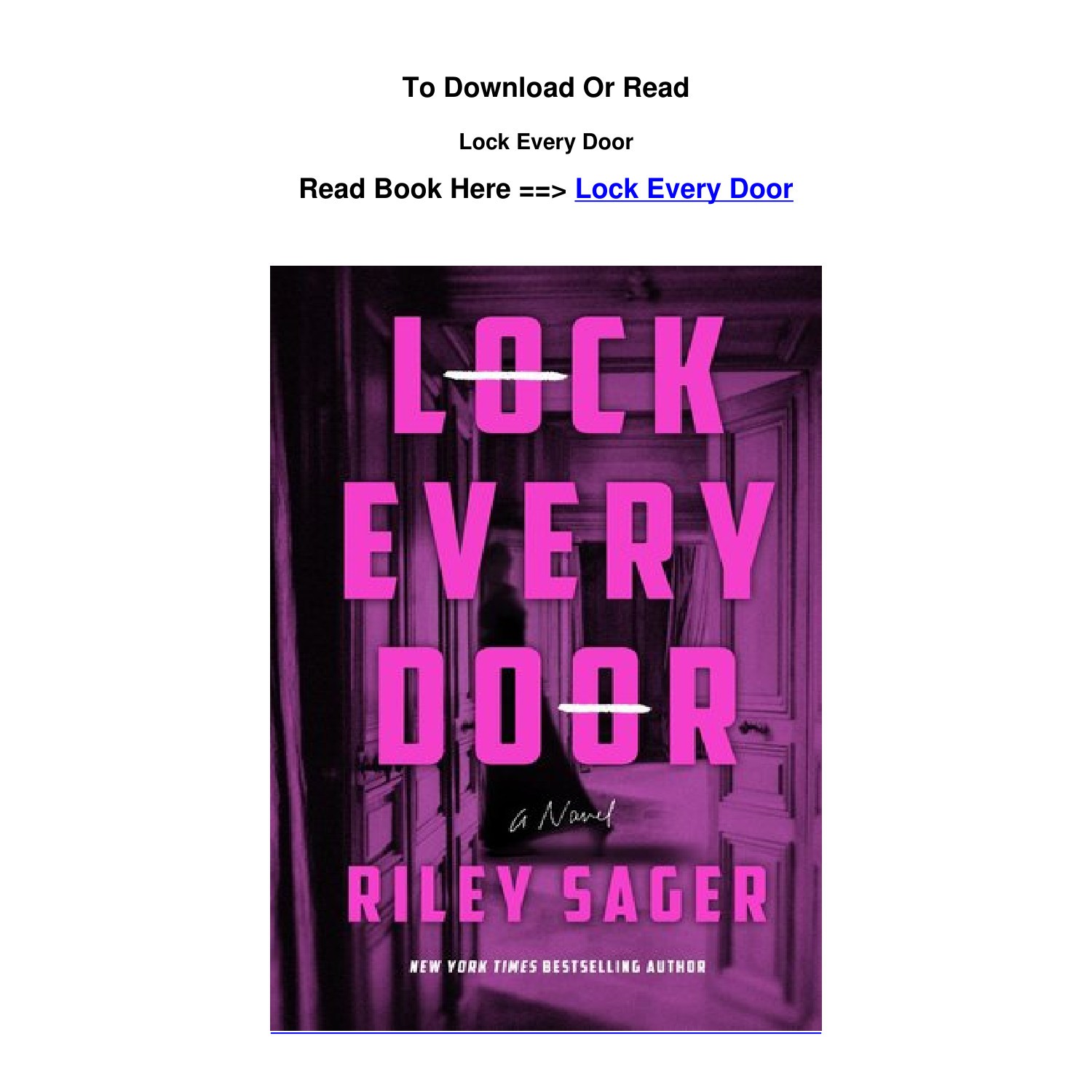 DOWNLOAD EPub Lock Every Door BY Riley Sager.pdf | DocDroid