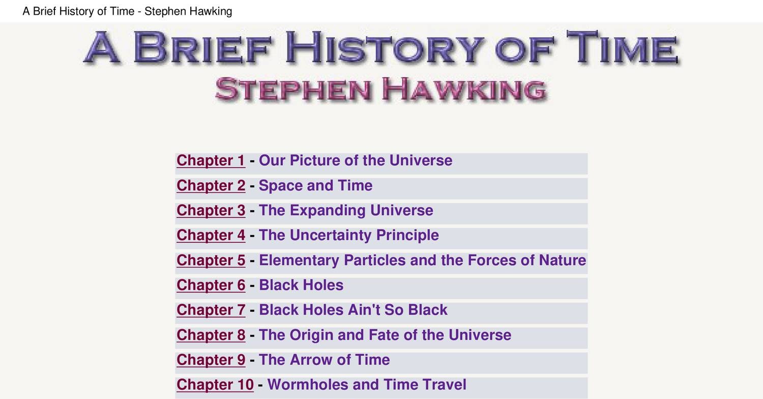 Stephen Hawking -A Brief History Of Time.pdf | DocDroid