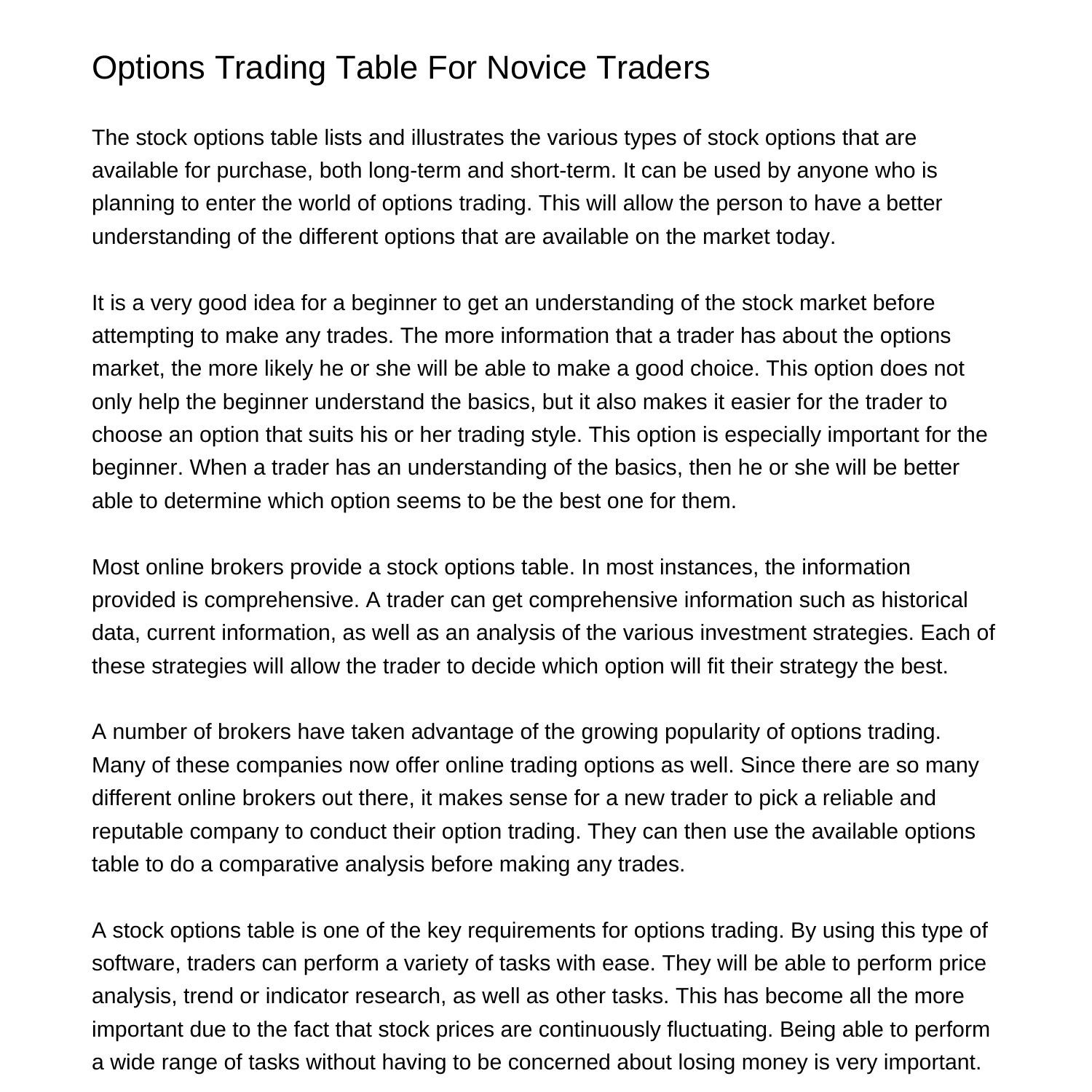 options-trading-table-for-novice-traderskresq-pdf-pdf-docdroid