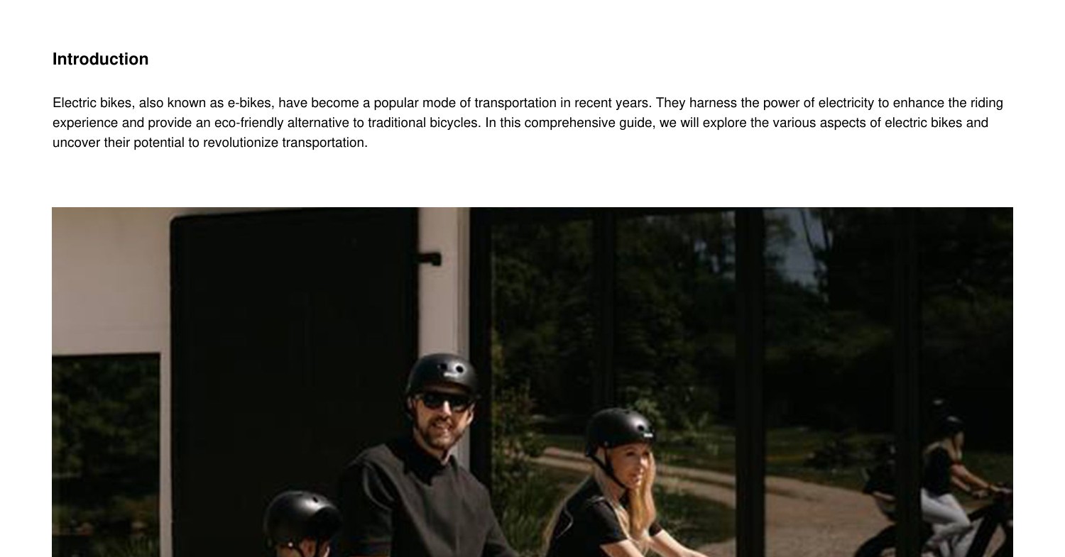 Unleashing the Power of Electric Bikes A Comprehensive Guide.pdf
