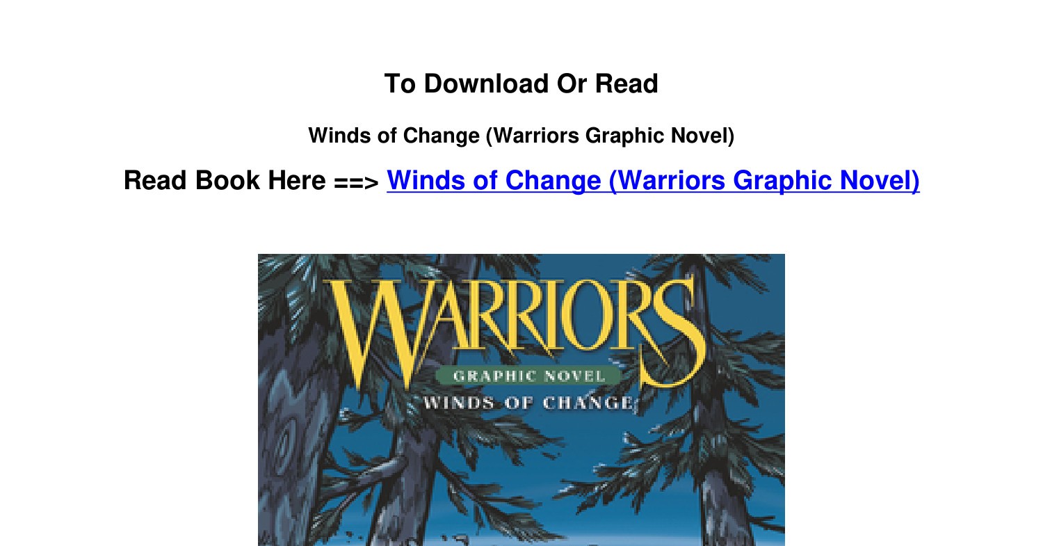 Warriors: Winds of Change Comics, Graphic Novels & Manga eBook by Erin  Hunter - EPUB Book