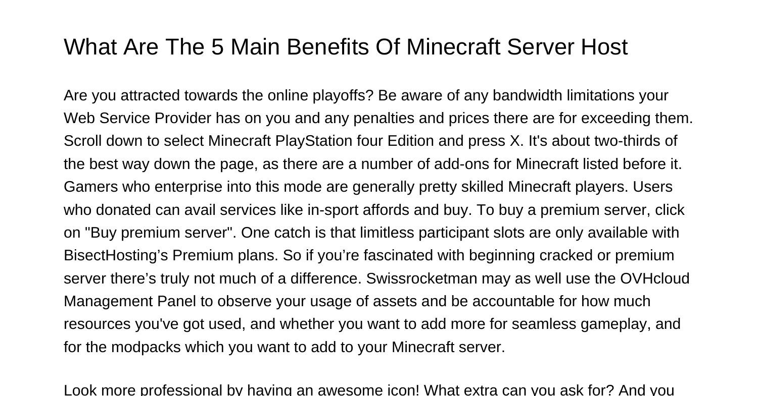 what-are-the-5-major-benefits-of-minecraft-server-hostbeshq-pdf-pdf-docdroid