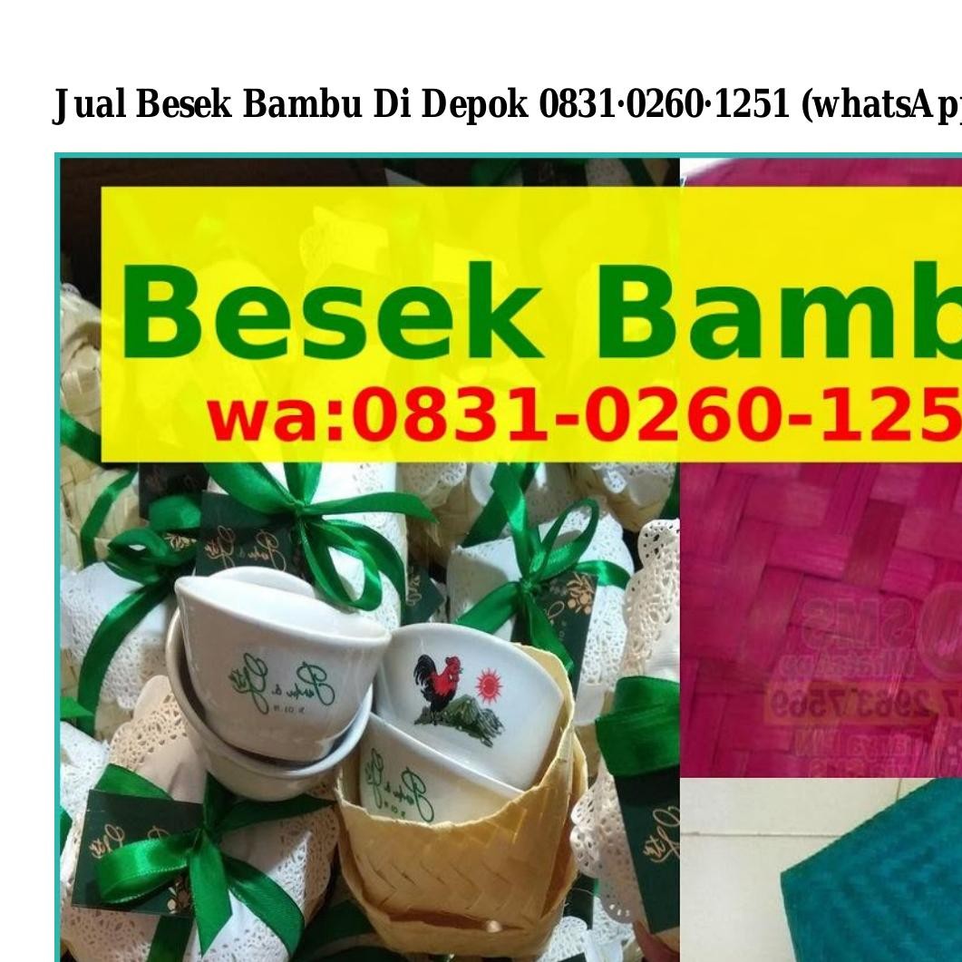 Jual Besek Bambu Di Depok Pdf Docdroid