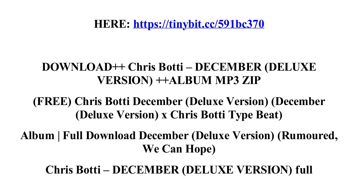 Download_chris_botti_december_deluxe_version_album_mp3_zip.Pdf.