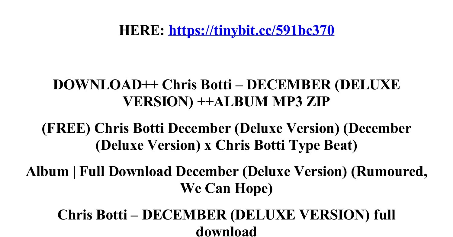 Download_chris_botti_december_deluxe_version_album_mp3_zip.Pdf.