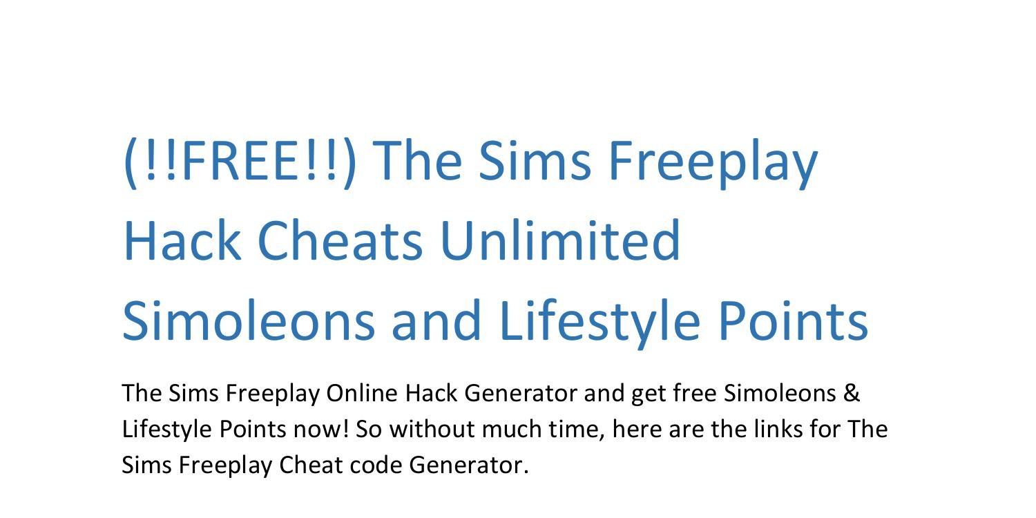 sims freeplay online hack