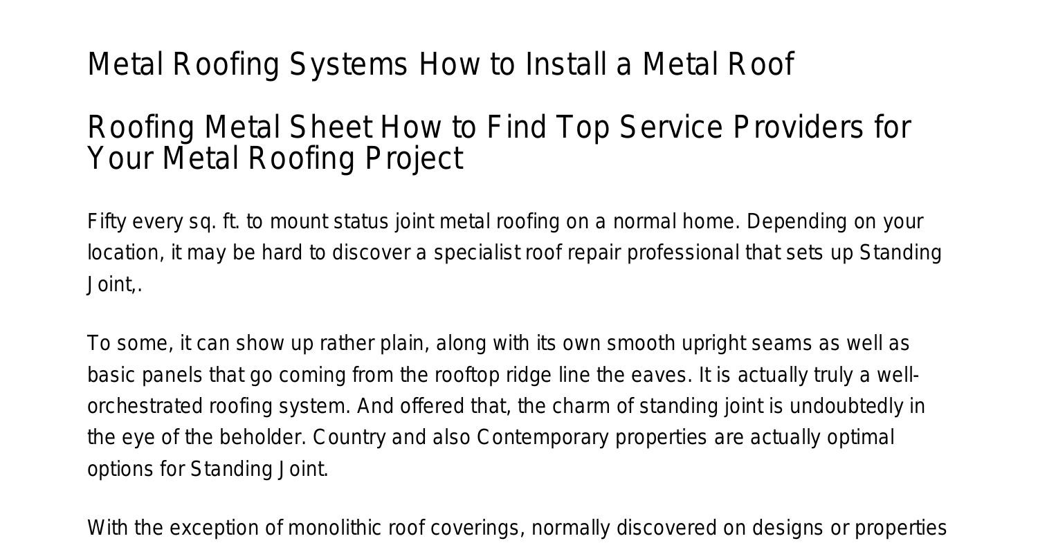 Metal Roofing Suppliers Near Me Different Kinds Of Metal Roofinggloia   Metal Roofing Suppliers Near Me Different Kinds Of Metal Roofinggloiapdf Pdf 