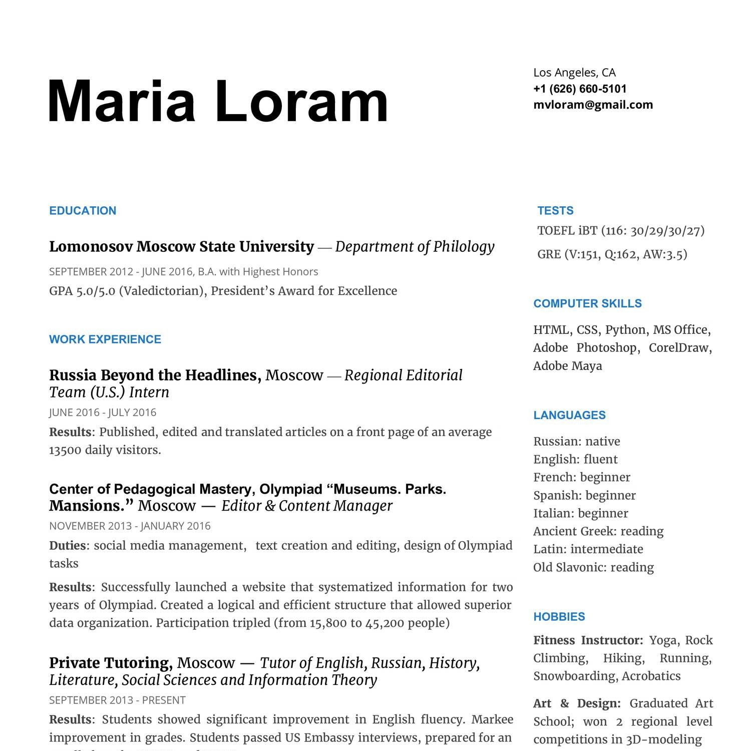 M.Loram_Resume.pdf | DocDroid