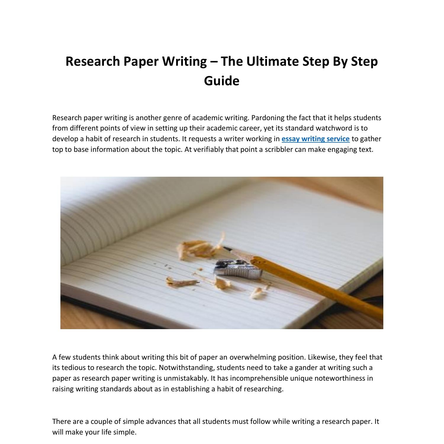 how to write a college research paper step by step