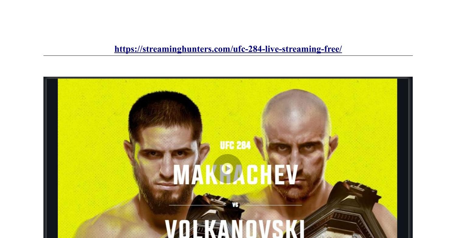 Mma free outlet live stream ufc