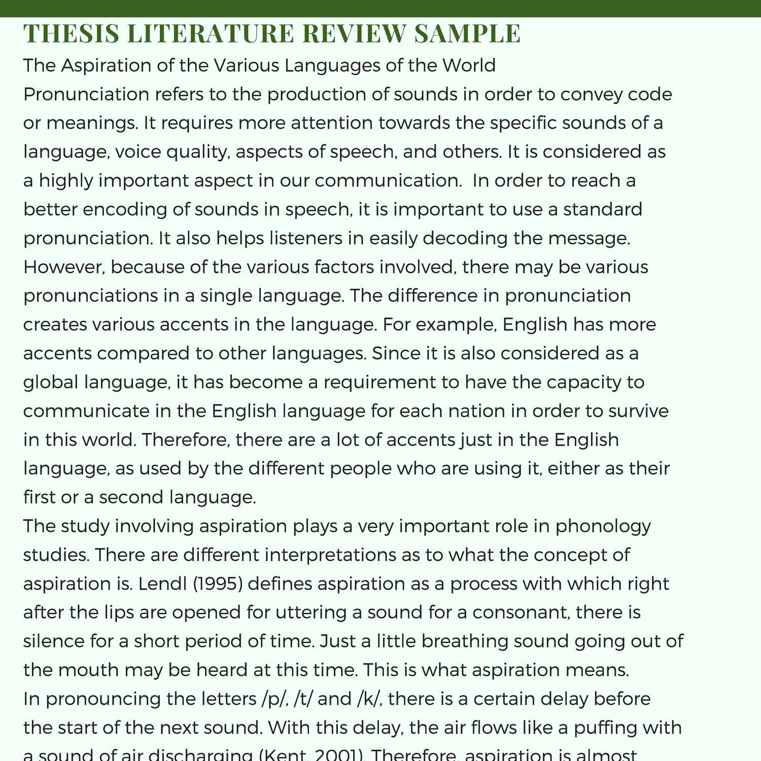 literature review in thesis pdf