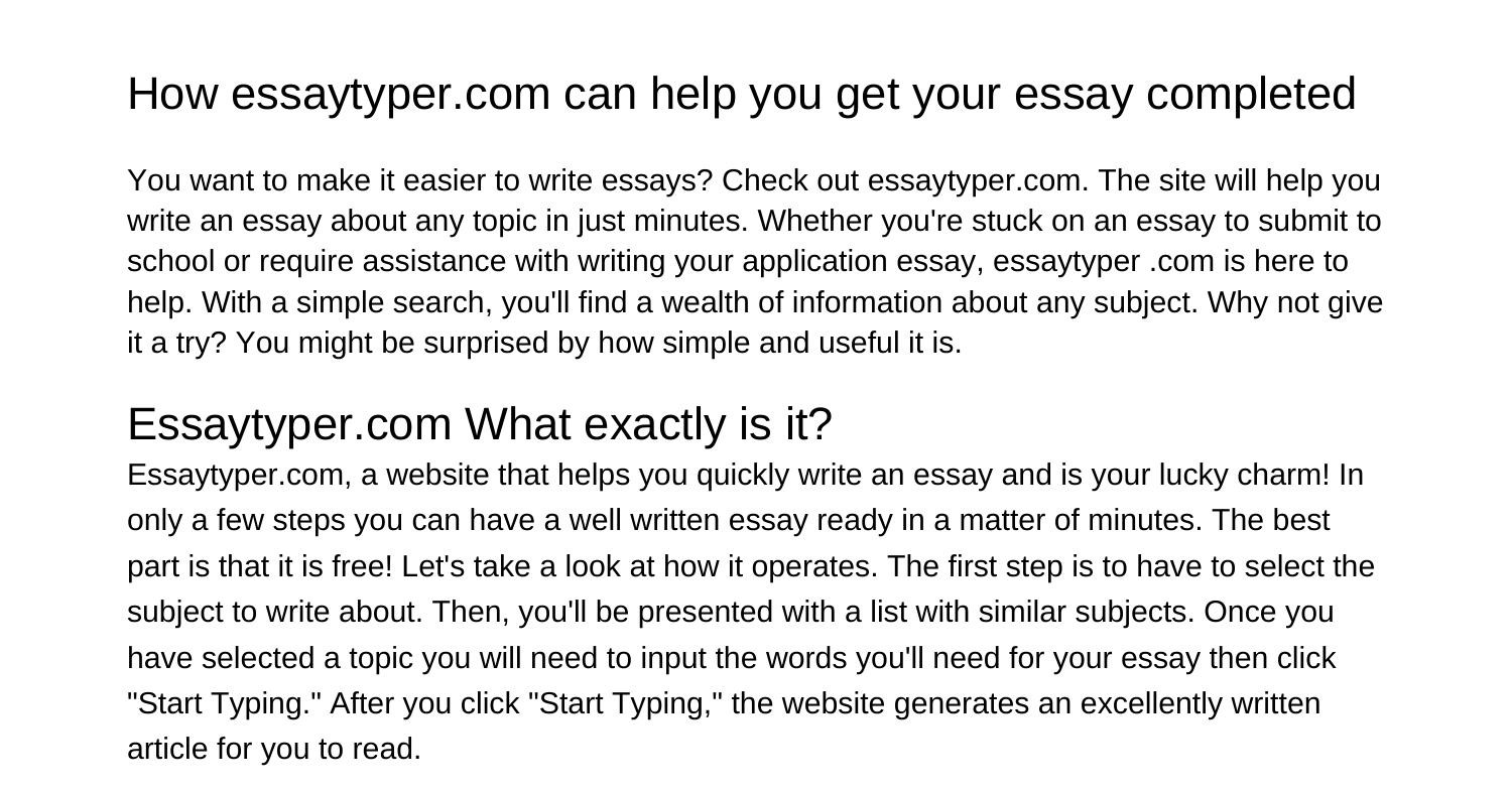 How Essaytypercom Can Help You Write An Essay Done Quickly Lqyqwpdfpdf Docdroid 