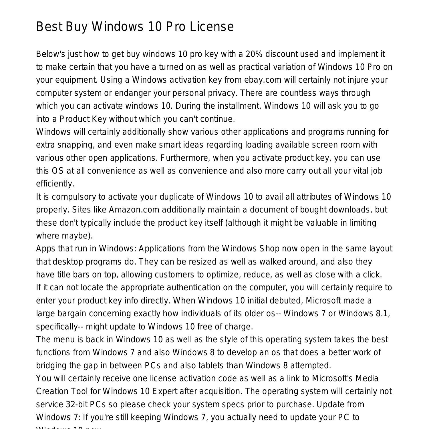 Best Deal Windows 10 Professional Activation Keygdsxl.pdf.pdf  DocDroid