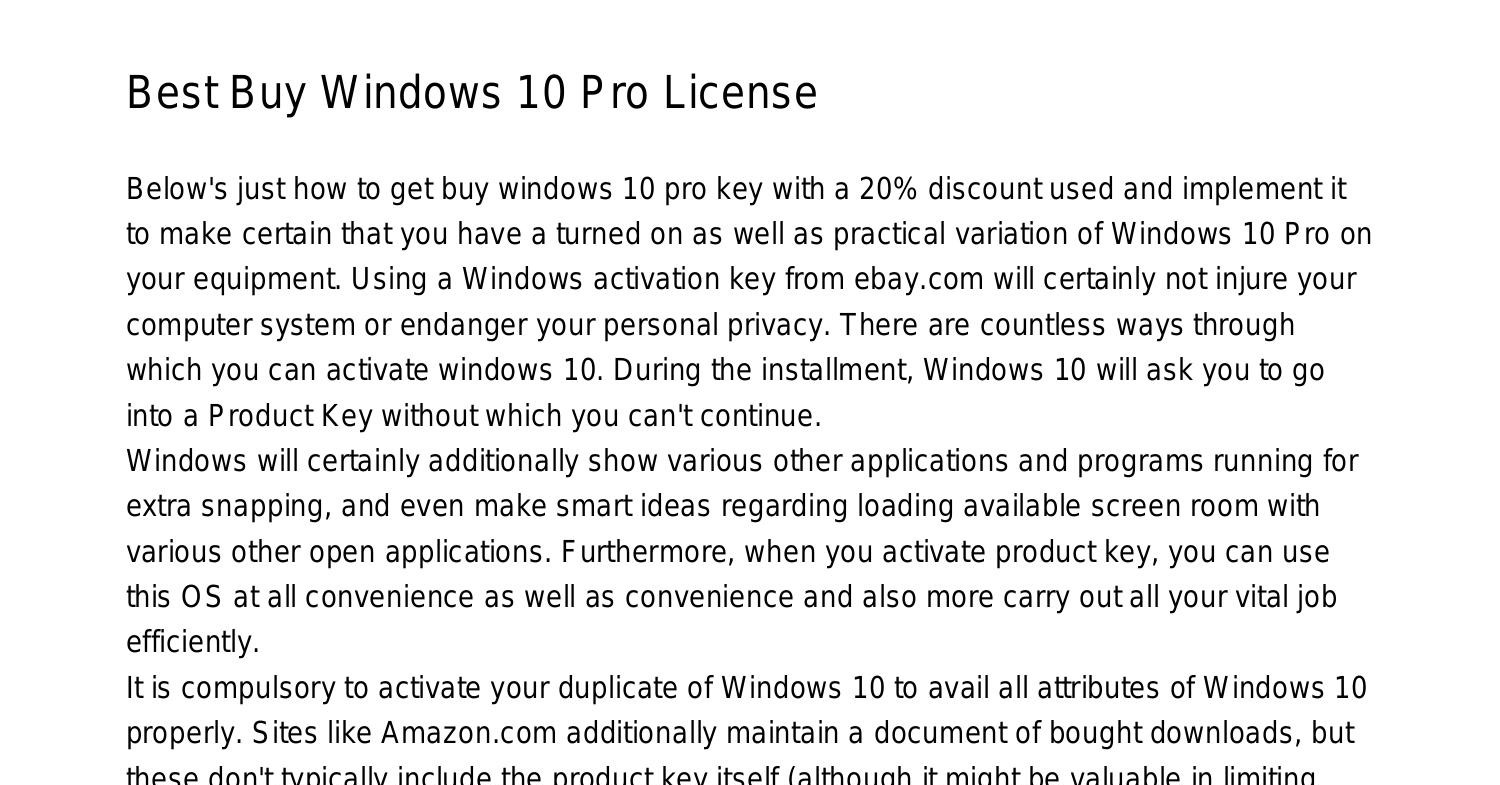 Best Deal Windows 10 Professional Activation Keygdsxl.pdf.pdf  DocDroid