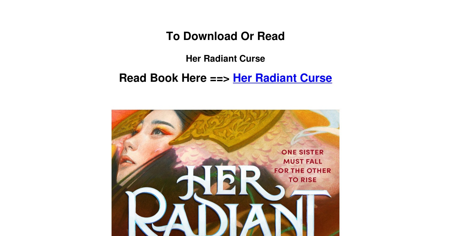 Her Radiant Curse by Elizabeth Lim, Hardcover