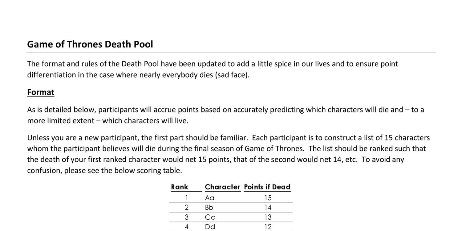 Got Death Pool Pdf Docdroid