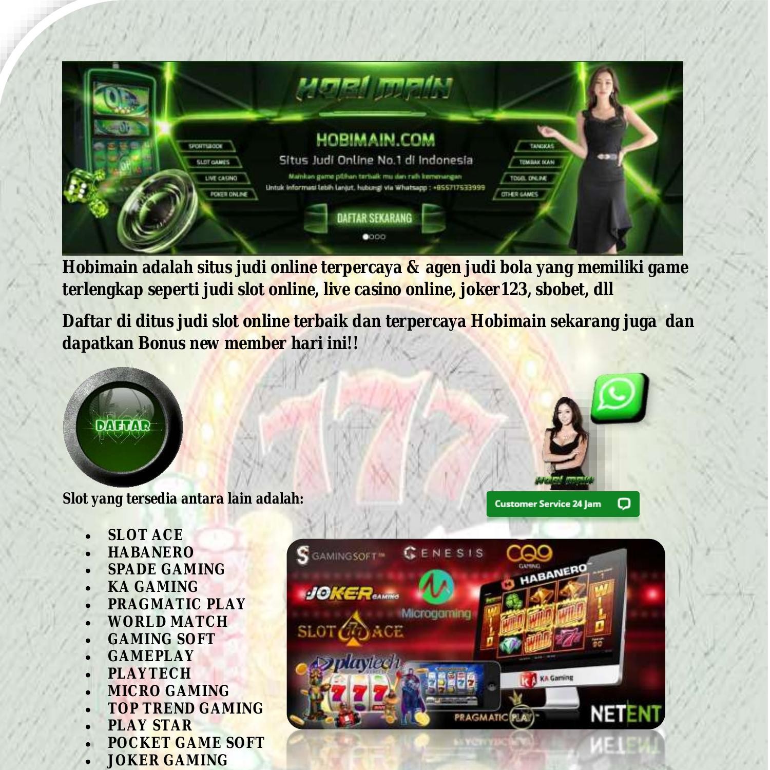 Daftar Situs Judi Slot Online Terpercaya (Hobimain).pdf | DocDroid