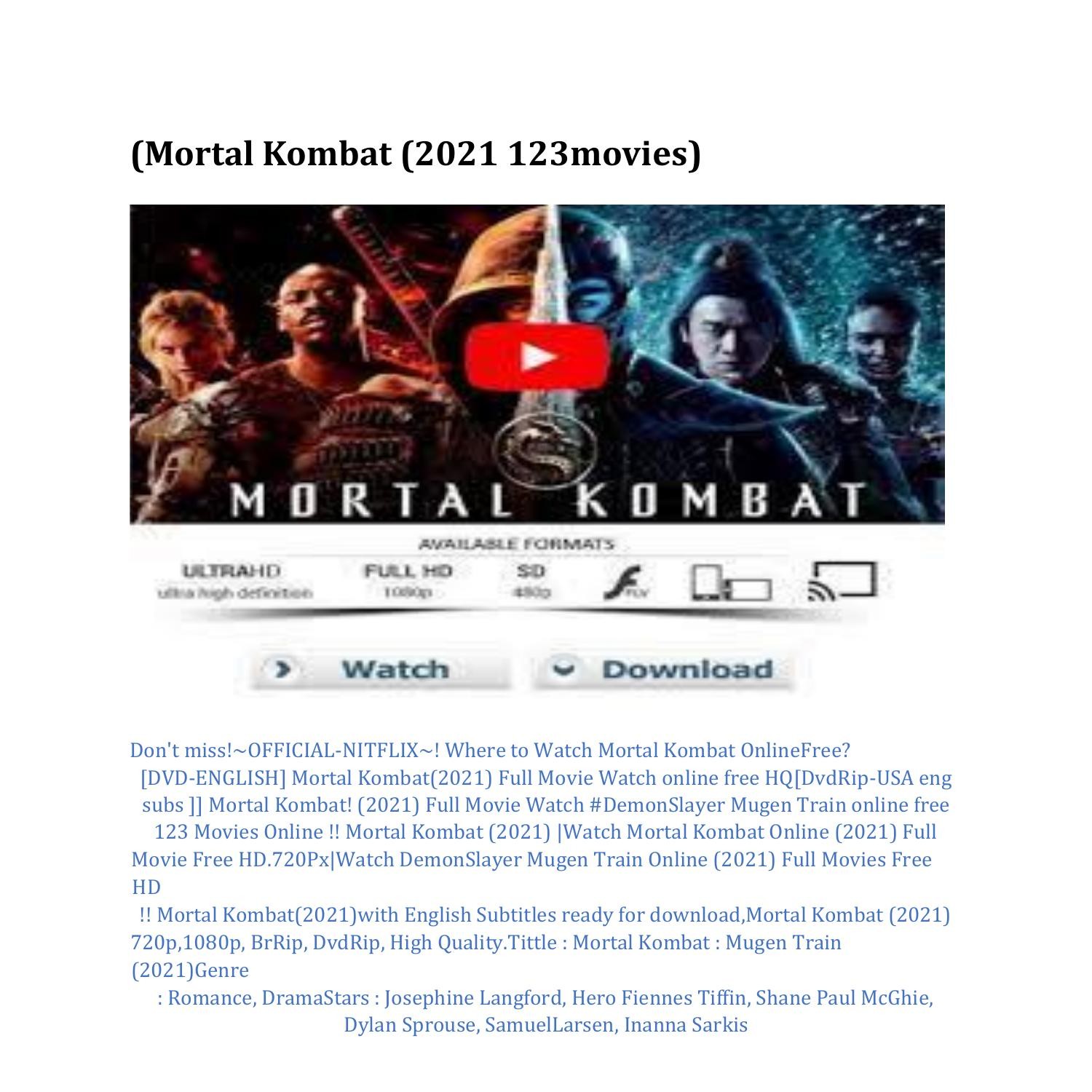 mortal kombat 2021 123movies.pdf DocDroid