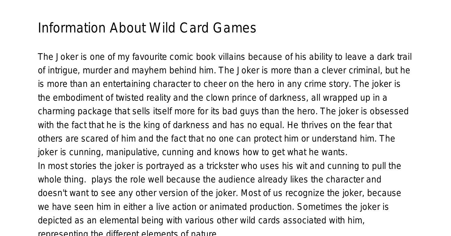 information-about-wild-card-gamesxbxoc-pdf-pdf-docdroid