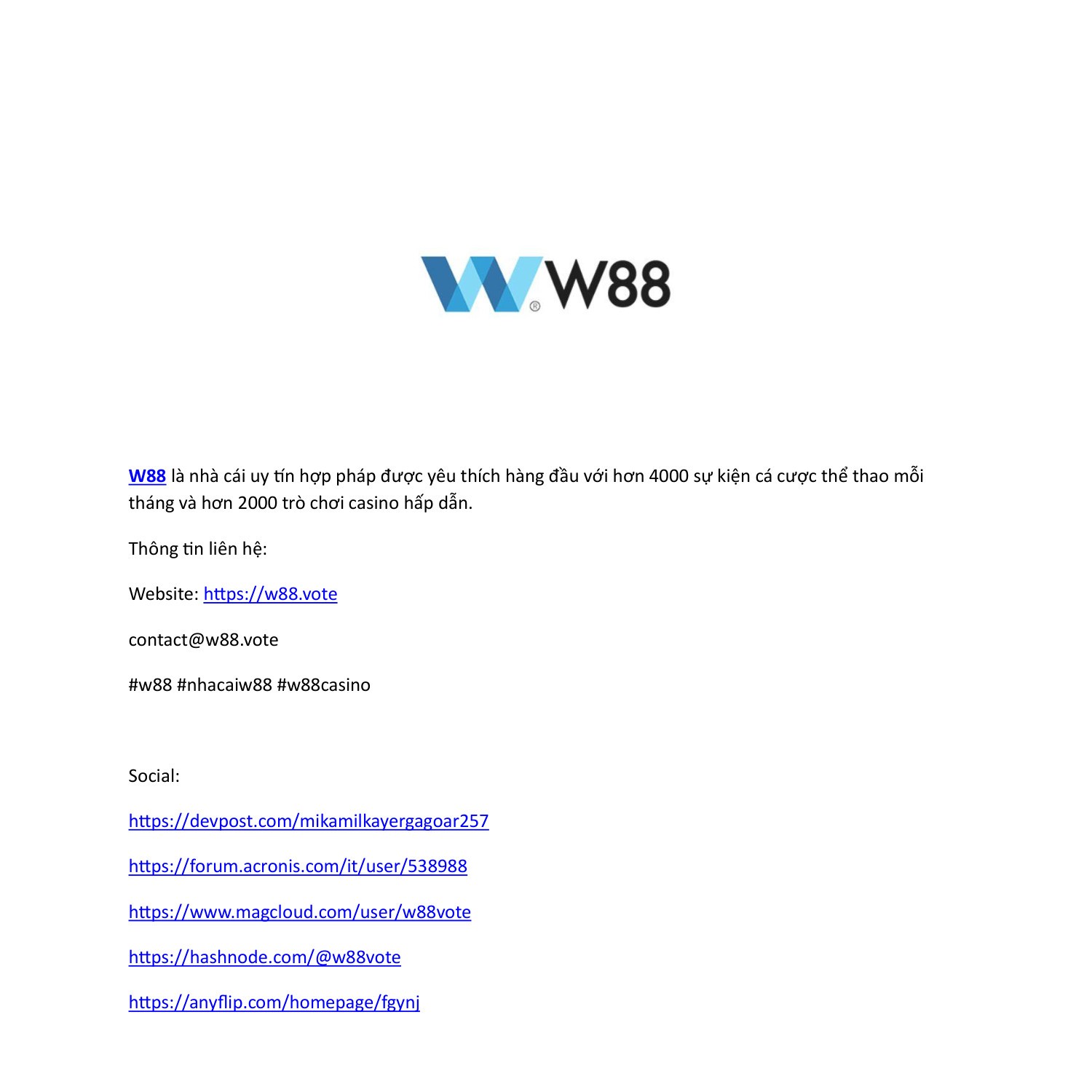 W88 — Hashnode