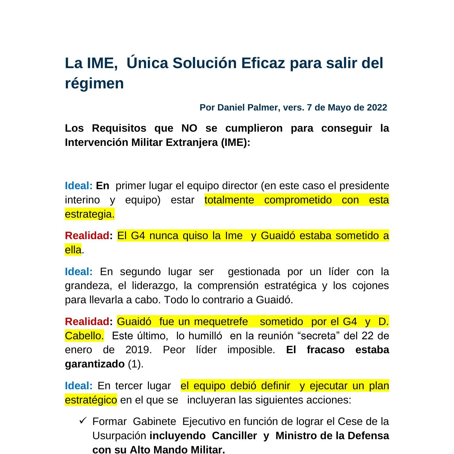 La Ime única Solución Eficaz Para Salir Del Régimen Docx Docdroid