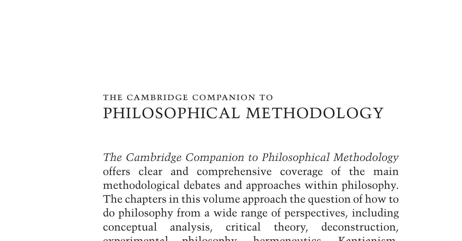 cambridge philosophy dissertations