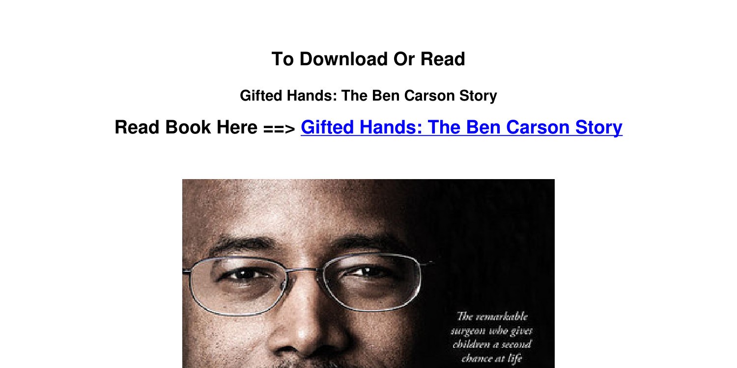 Gifted Hands: The Ben Carson Story (DVD, 2006) for sale online | eBay